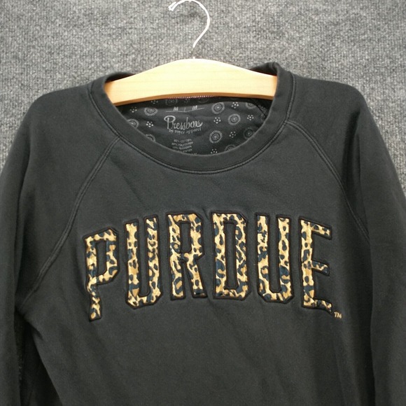 Pressbox by Royce Apparel Women's Sweatshirt Black Medium Purdue University - Picture 3 of 13